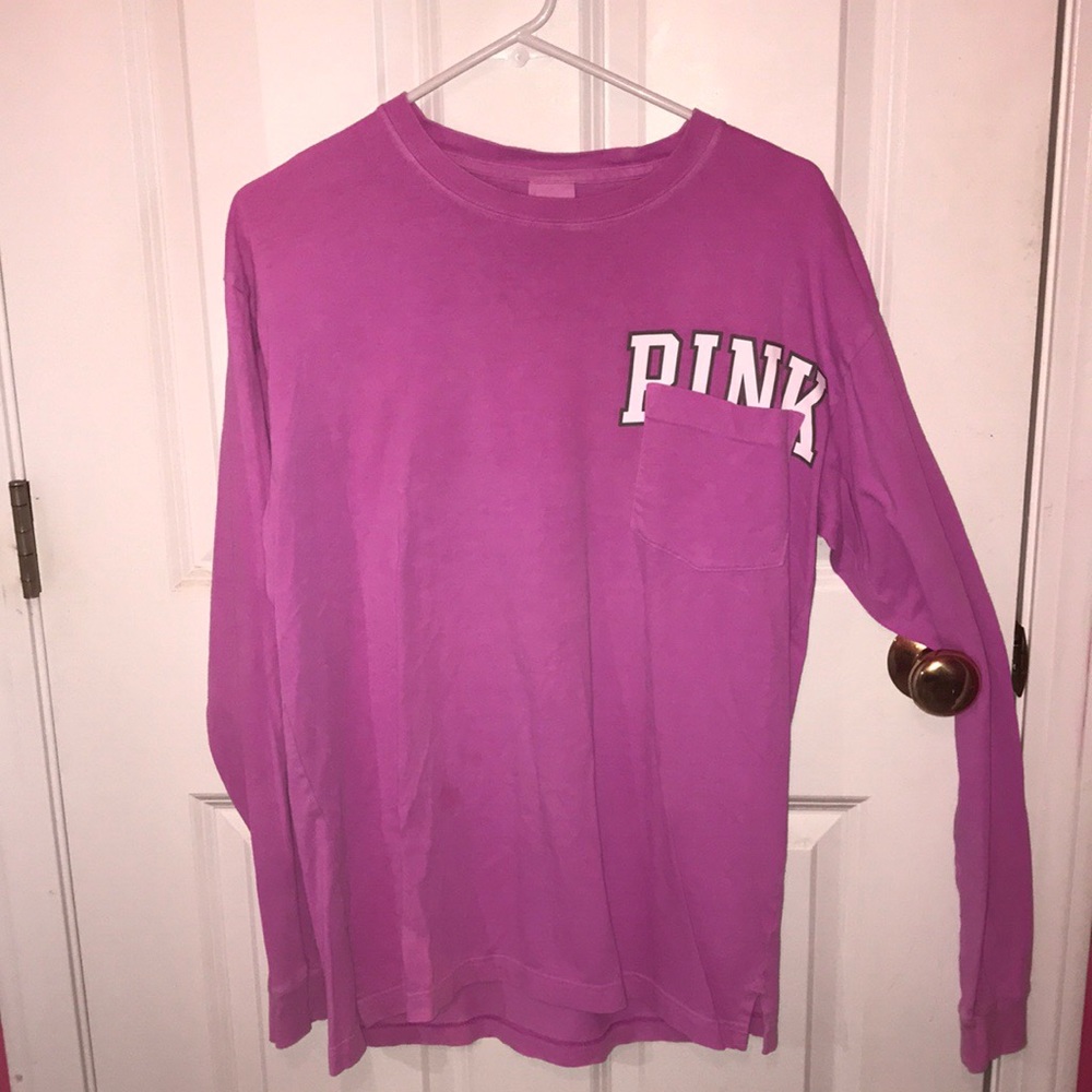 Victoria’s Secret hot pink crew neck tee